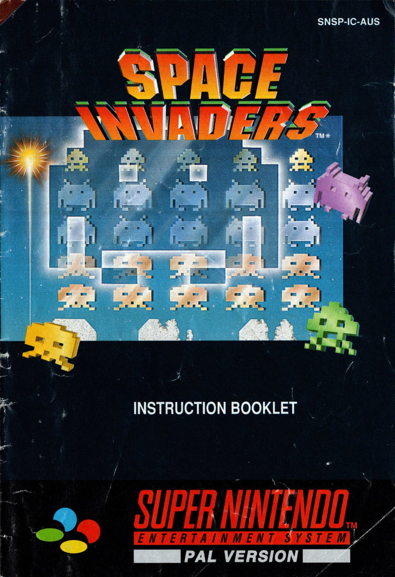 Manual - Space Invaders - SNES - Super Retro