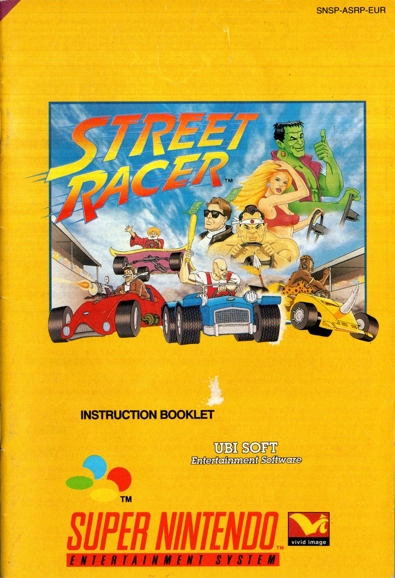 Manual - Street Racer - SNES - Super Retro