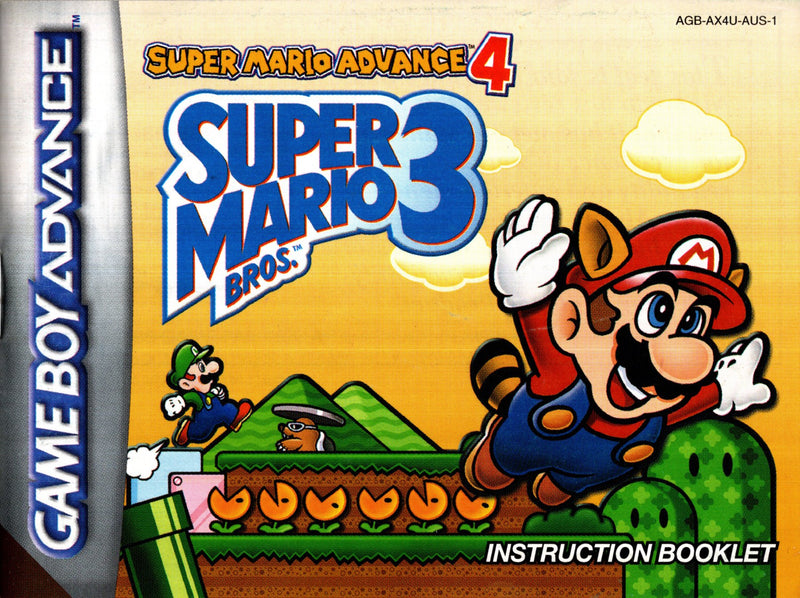 Manual - Super Mario Advance 4 Super Mario Bros 3 - GBA - Super Retro