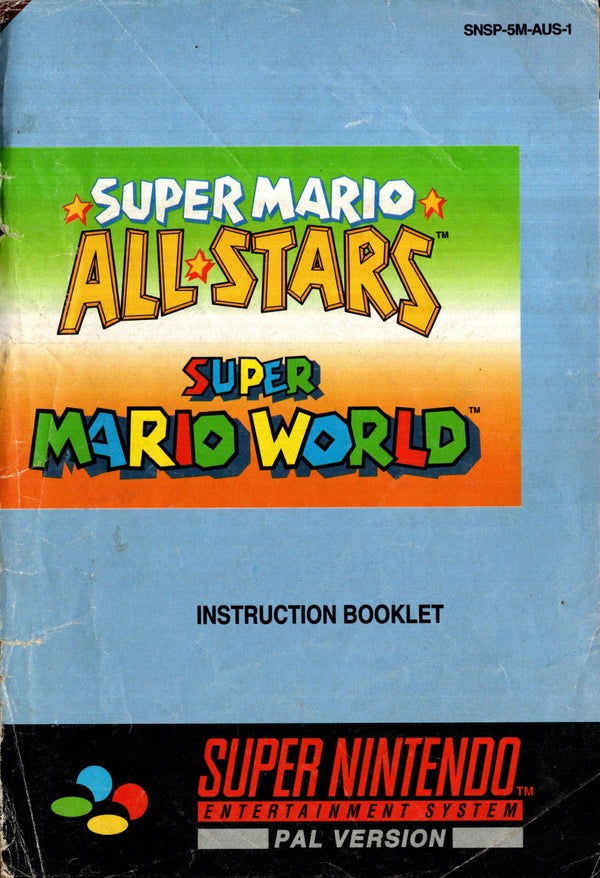 Manual - Super Mario All - Stars / Super Mario World - SNES - Super Retro