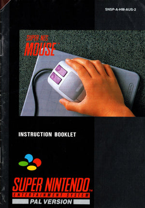 Manual - Super NES Mouse - Super Retro