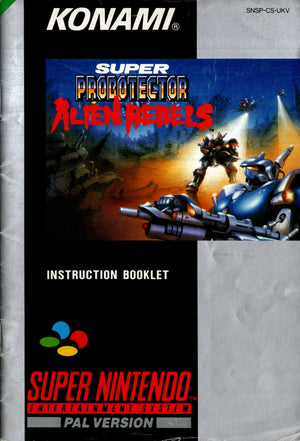 Manual - Super Probotector: Alien Rebels - SNES - Super Retro