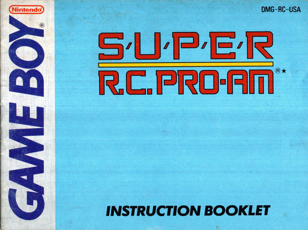 Manual - Super R.C. Pro - Am - Game Boy - Super Retro