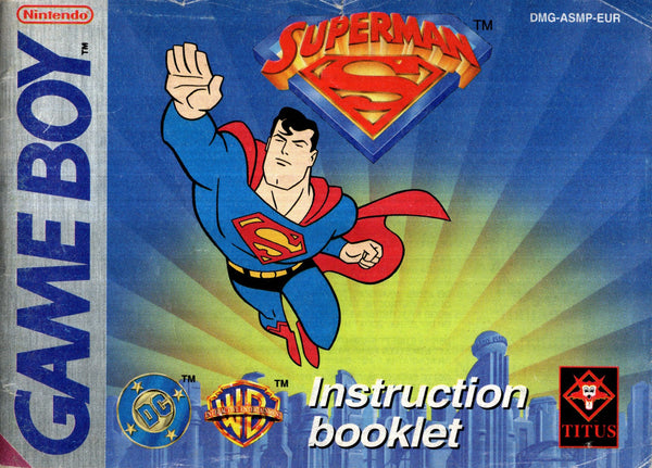 Manual - Superman - Game Boy - Super Retro