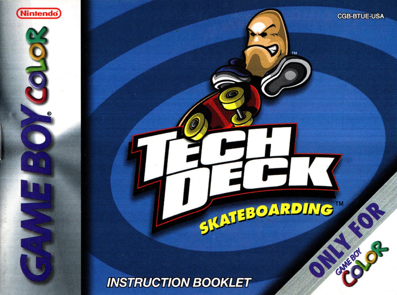 Manual - Tech Deck Skateboarding - Game Boy Color - Super Retro