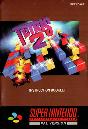 Manual - Tetris 2 - SNES - Super Retro