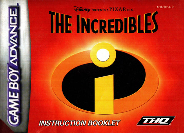 Manual - The Incredibles - GBA - Super Retro