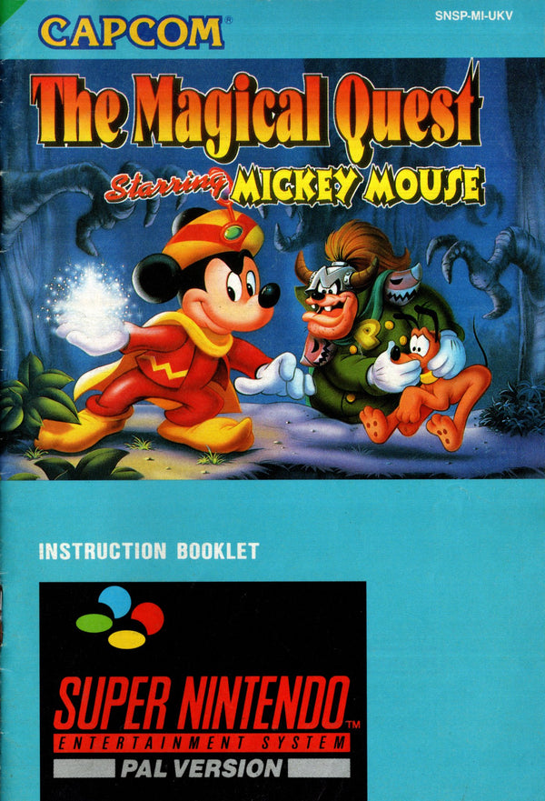 Manual - The Magical Quest Starring Mickey Mouse - SNES - Super Retro