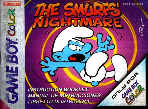 Manual - The Smurfs' Nightmare - Game Boy Color - Super Retro