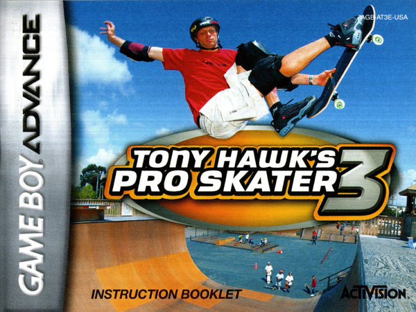 Manual - Tony Hawk's Pro Skater 3 - GBA - Super Retro