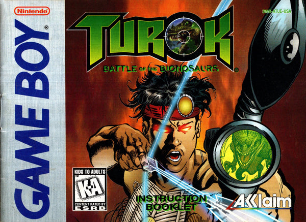 Manual - Turok: Battle of the Bionosaurs - Game Boy - Super Retro