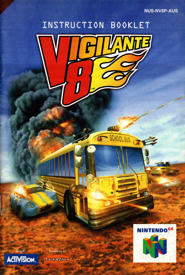 Manual - Vigilante 8 - N64 - Super Retro