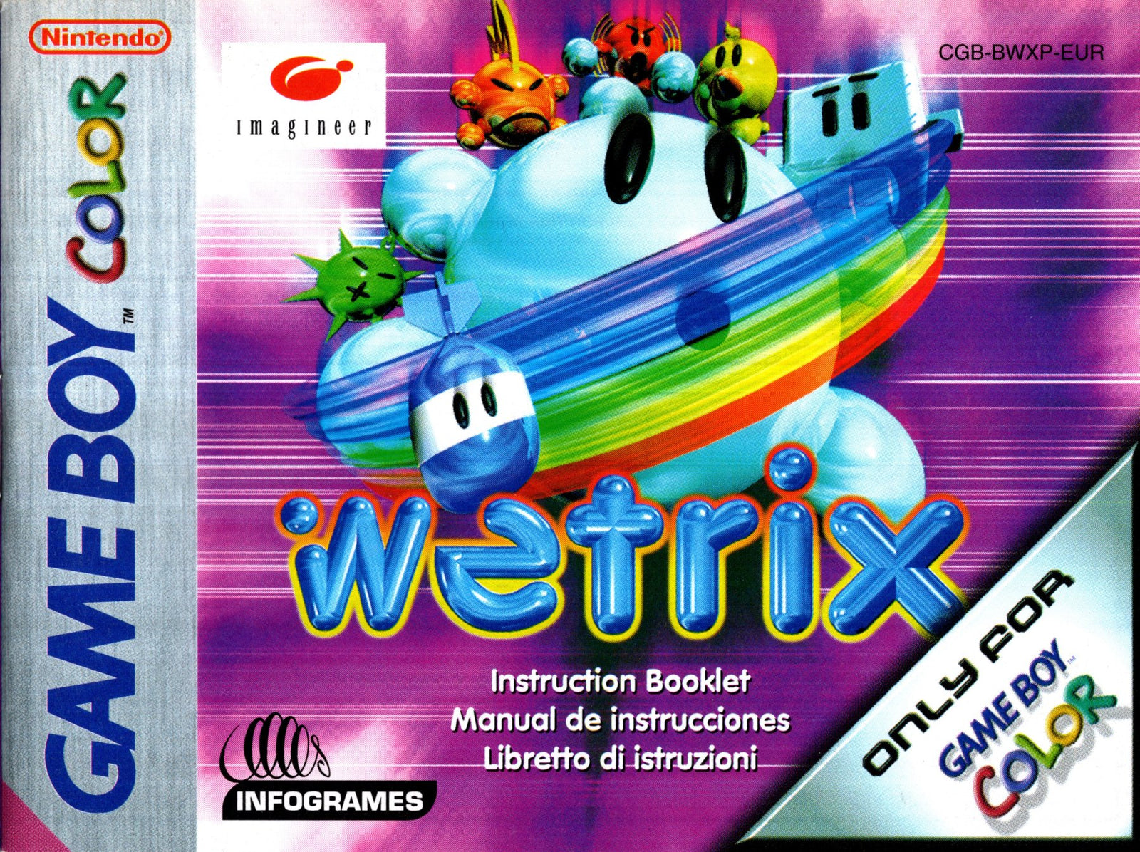 Manual - Wetrix - Game Boy Color - Super Retro - Manuals