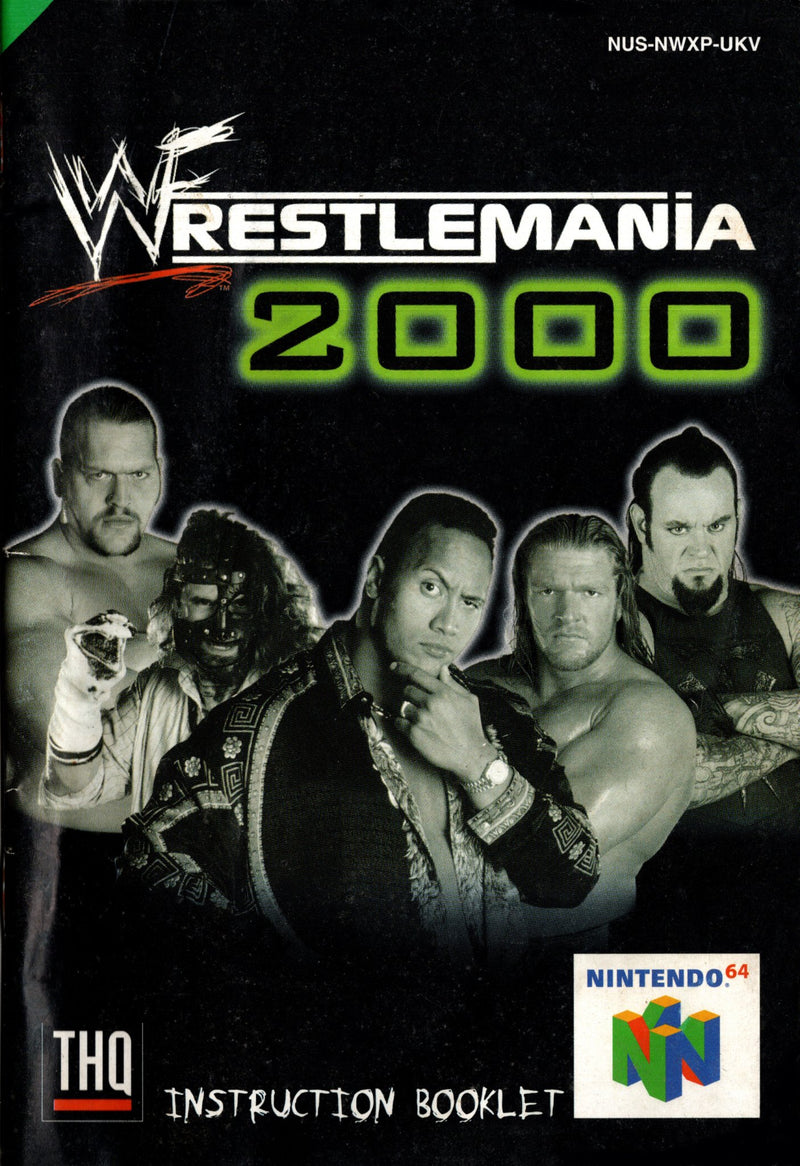 Manual - Wrestlemania 2000 - N64 - Super Retro