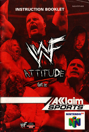 Manual - WWF Attitude - N64 - Super Retro