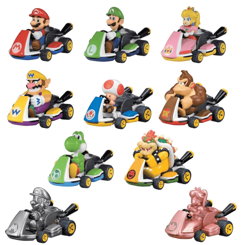 Mario Kart Pull Back Racers Blind Capsule - Super Retro