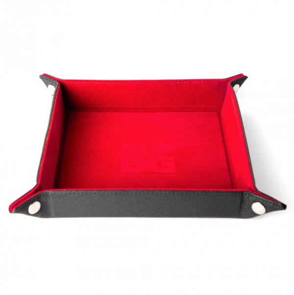 MDG Fold Up Velvet Dice Tray - Red - Super Retro