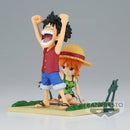 One Piece World Collectable Figure Log Stories - Monkey D. Luffy & Nami - Super Retro