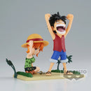 One Piece World Collectable Figure Log Stories - Monkey D. Luffy & Nami - Super Retro