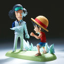 One Piece World Collectable Figure Log Stories - Monkey D. Luffy Vs. Kuzan - Super Retro