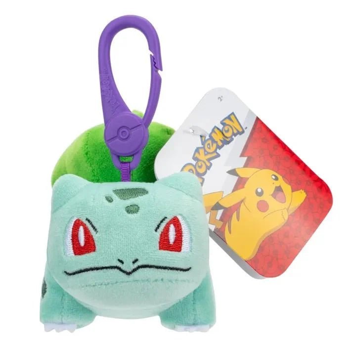 Pokemon Clip On Plush Bulbasaur - Super Retro