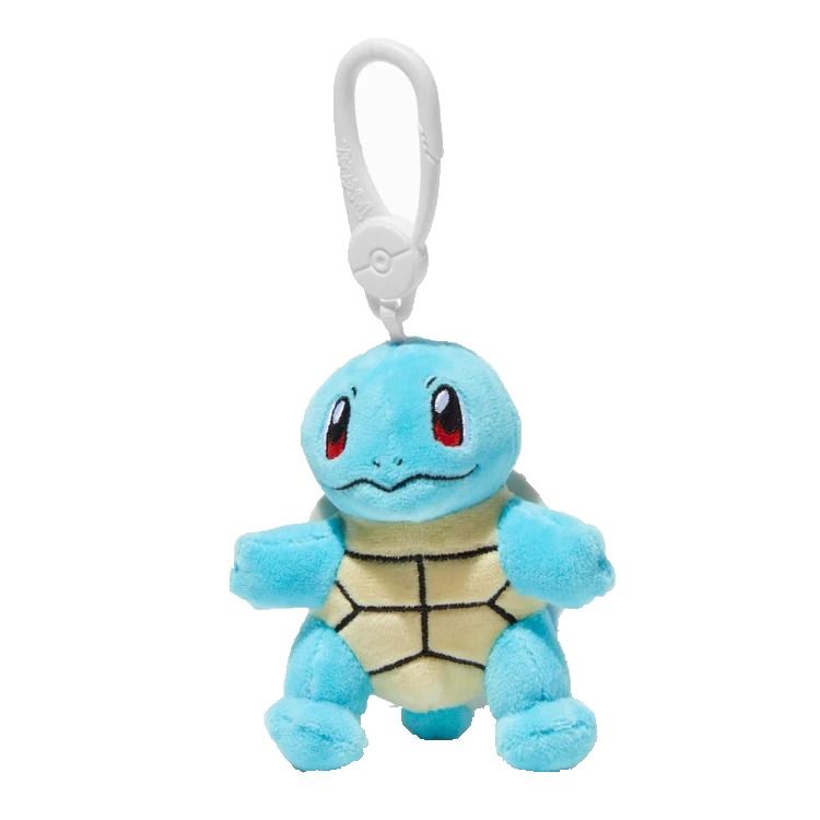 Pokemon Clip On Plush Squirtle - Super Retro