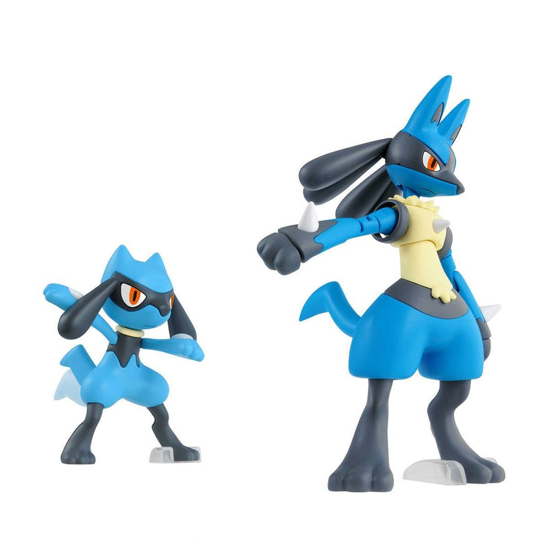 Pokemon Model Kit - Riolu & Lucario - Super Retro