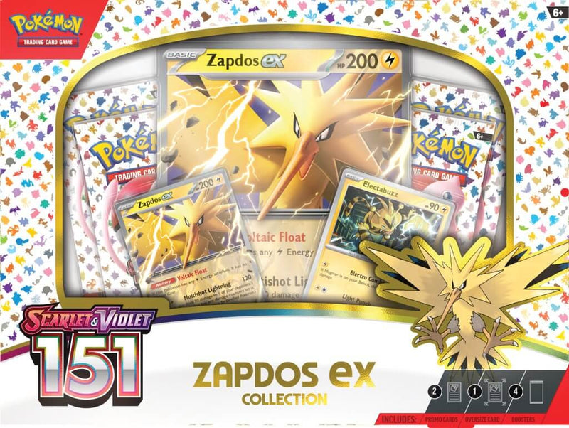 Pokemon TCG Scarlet & Violet 151 Collection Zapdos ex - Super Retro