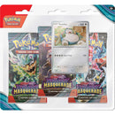 Pokemon TCG Scarlet & Violet 6 Twilight Masquerade - Three Booster Blister Snorlax - Super Retro