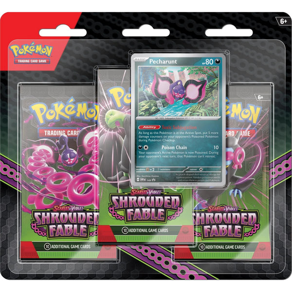 Pokemon TCG Scarlet & Violet 6.5 Shrouded Fable - 3 Pack Blister - Super Retro