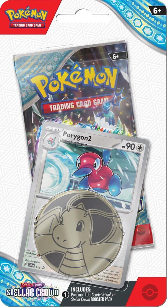 Pokemon TCG Scarlet & Violet 7 Stellar Crown - Checklane Blister Porygon2 - Super Retro