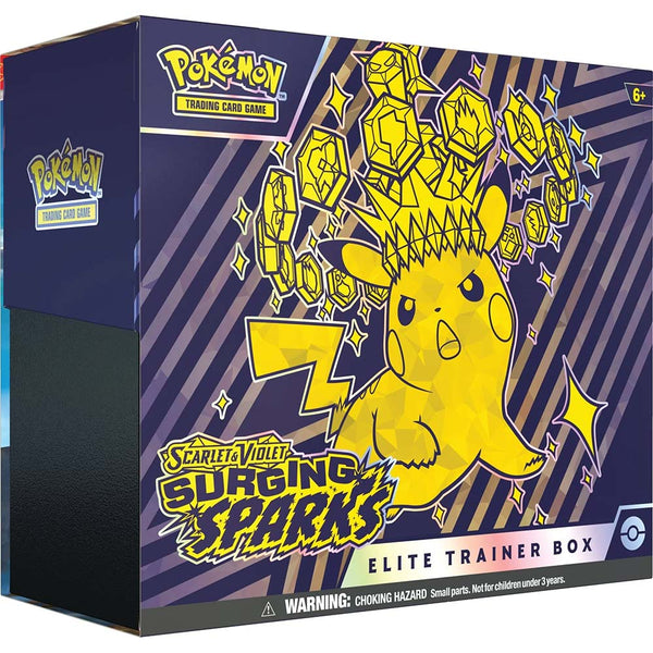 Pokemon TCG Scarlet & Violet 8 Surging Sparks - Elite Trainer Box - Super Retro