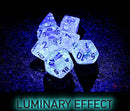 Polyhedral 7 - Die Set Borealis - Icicle/Light Blue - Super Retro