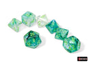 Polyhedral 7 - Die Set Borealis - Kelp/Light Green - Super Retro