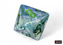 Polyhedral 7 - Die Set Borealis - Kelp/Light Green - Super Retro