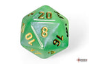 Polyhedral 7 - Die Set Borealis - Light Green/Gold - Super Retro