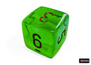 Polyhedral 7 - Die Set Gemini - Plasma Green - Teal/Orange - Super Retro