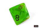 Polyhedral 7 - Die Set Gemini - Plasma Green - Teal/Orange - Super Retro