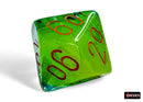 Polyhedral 7 - Die Set Gemini - Plasma Green - Teal/Orange - Super Retro