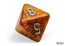 Polyhedral 7 - Die Set Glitter - Gold/Silver - Super Retro