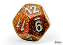 Polyhedral 7 - Die Set Glitter - Gold/Silver - Super Retro