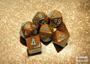 Polyhedral 7 - Die Set Glitter - Gold/Silver - Super Retro