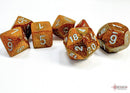 Polyhedral 7 - Die Set Glitter - Gold/Silver - Super Retro