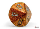Polyhedral 7 - Die Set Glitter - Gold/Silver - Super Retro