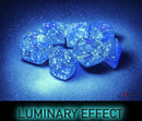 Polyhedral 7 - Die Set Luminary - Sky/Silver - Super Retro