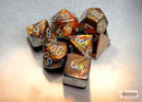 Polyhedral 7 - Die Set Lustrous - Gold/Silver - Super Retro