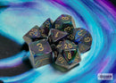 Polyhedral 7 - Die Set Lustrous - Shadow/Gold - Super Retro