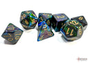 Polyhedral 7 - Die Set Lustrous - Shadow/Gold - Super Retro