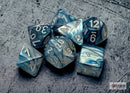 Polyhedral 7 - Die Set Lustrous - Slate/White - Super Retro