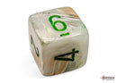 Polyhedral 7 - Die Set Marble - Green/Dark Green - Super Retro